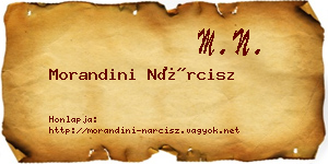 Morandini Nárcisz névjegykártya
